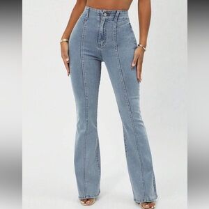 Women's Blue Flared Jeans